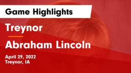 Treynor  vs Abraham Lincoln  Game Highlights - April 29, 2022