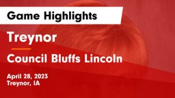 Treynor  vs Council Bluffs Lincoln  Game Highlights - April 28, 2023