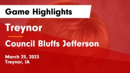 Treynor  vs Council Bluffs Jefferson  Game Highlights - March 25, 2023