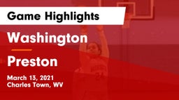 Washington  vs Preston  Game Highlights - March 13, 2021