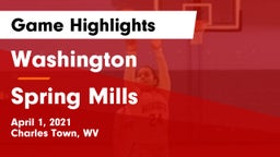 Washington  vs Spring Mills  Game Highlights - April 1, 2021