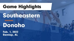 Southeastern  vs Donoho  Game Highlights - Feb. 1, 2022