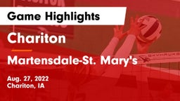 Chariton  vs Martensdale-St. Mary's  Game Highlights - Aug. 27, 2022