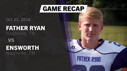 Recap: Father Ryan  vs. Ensworth  2016