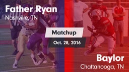Matchup: Father Ryan High vs. Baylor  2016