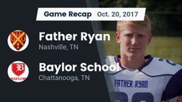 Recap: Father Ryan  vs. Baylor School 2017
