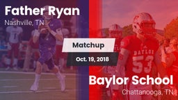 Matchup: Father Ryan High vs. Baylor School 2018
