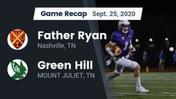 Recap: Father Ryan  vs. Green Hill  2020