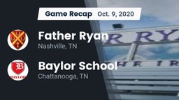 Recap: Father Ryan  vs. Baylor School 2020