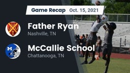 Recap: Father Ryan  vs. McCallie School 2021
