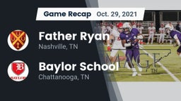 Recap: Father Ryan  vs. Baylor School 2021