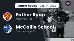 Recap: Father Ryan  vs. McCallie School 2022