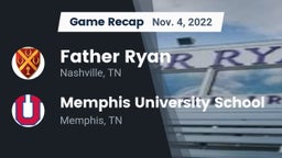Recap: Father Ryan  vs. Memphis University School 2022