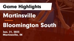 Martinsville  vs Bloomington South  Game Highlights - Jan. 21, 2023
