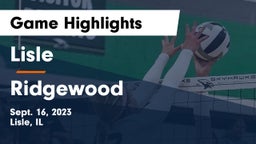 Lisle  vs Ridgewood  Game Highlights - Sept. 16, 2023