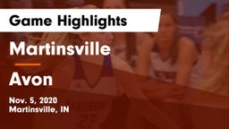 Martinsville  vs Avon  Game Highlights - Nov. 5, 2020