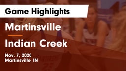 Martinsville  vs Indian Creek  Game Highlights - Nov. 7, 2020