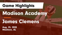 Madison Academy  vs James Clemens Game Highlights - Aug. 25, 2020