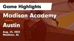 Madison Academy  vs Austin  Game Highlights - Aug. 23, 2022