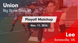 Matchup: Union School High vs. Lee  2016