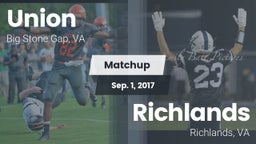 Matchup: Union School High vs. Richlands  2017