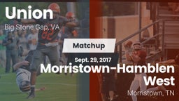 Matchup: Union School High vs. Morristown-Hamblen West  2017