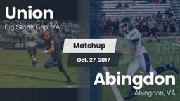 Matchup: Union School High vs. Abingdon  2017
