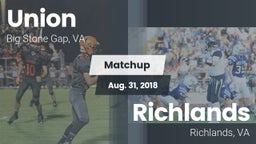 Matchup: Union School High vs. Richlands  2018