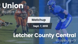 Matchup: Union School High vs. Letcher County Central  2018
