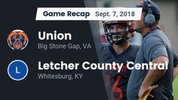 Recap: Union  vs. Letcher County Central  2018