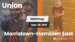 Matchup: Union School High vs. Morristown-Hamblen East  2018