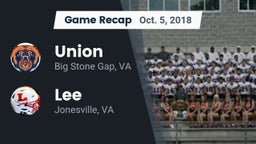 Recap: Union  vs. Lee  2018