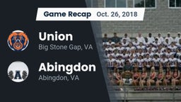 Recap: Union  vs. Abingdon  2018