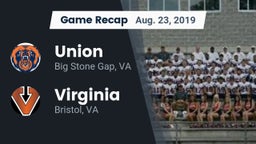 Recap: Union  vs. Virginia  2019