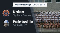 Recap: Union  vs. Paintsville  2019