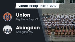 Recap: Union  vs. Abingdon  2019