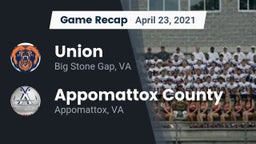 Recap: Union  vs. Appomattox County  2021