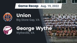 Recap: Union  vs. George Wythe  2022