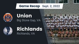 Recap: Union  vs. Richlands  2022