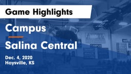 Campus  vs Salina Central  Game Highlights - Dec. 4, 2020