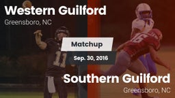 Matchup: Western Guilford vs. Southern Guilford  2016