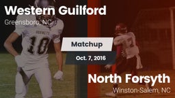Matchup: Western Guilford vs. North Forsyth  2016