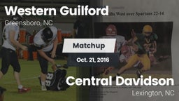 Matchup: Western Guilford vs. Central Davidson  2016
