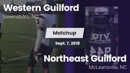 Matchup: Western Guilford HS vs. Northeast Guilford  2018
