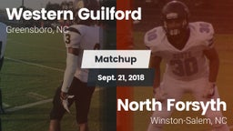 Matchup: Western Guilford HS vs. North Forsyth  2018