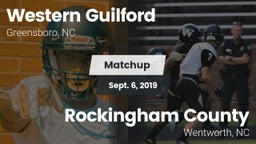 Matchup: Western Guilford HS vs. Rockingham County  2019