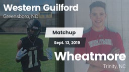 Matchup: Western Guilford HS vs. Wheatmore  2019