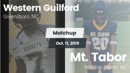 Matchup: Western Guilford HS vs. Mt. Tabor  2019