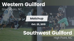 Matchup: Western Guilford HS vs. Southwest Guilford  2019