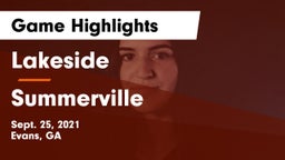 Lakeside  vs Summerville  Game Highlights - Sept. 25, 2021